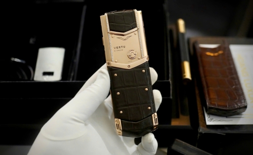 Signature S Rose Gold Chocolate Mix Diamond